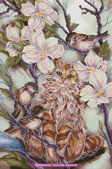 Cat and Chickadees