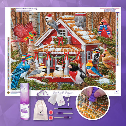 Christmas Birdhouse Gathering