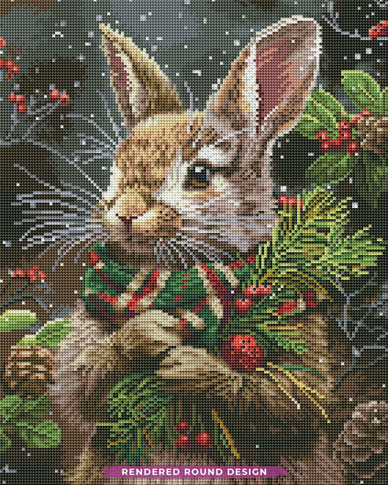 Christmas Rabbit With Scarf