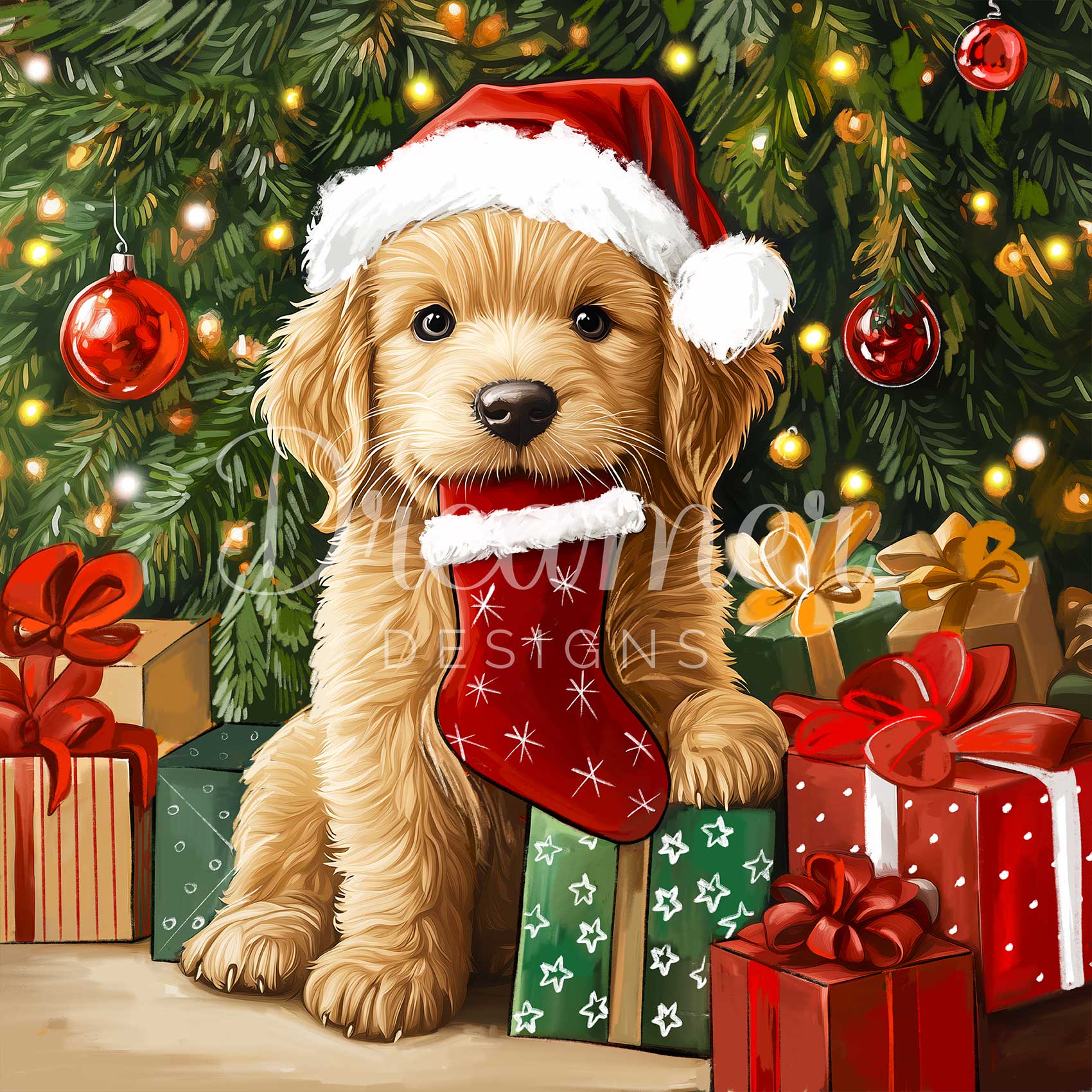 Santa Pup Surprise