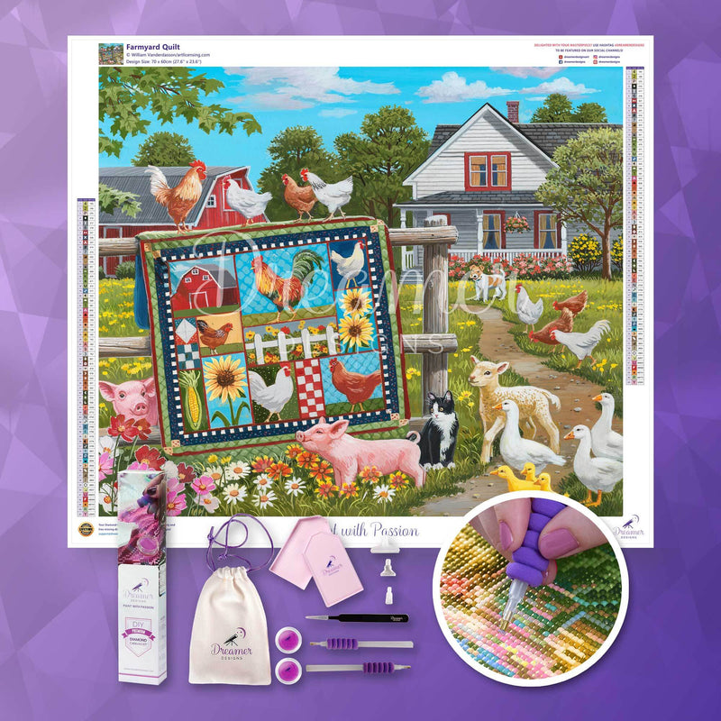 Farmyard Friends Quilted Blanket NCU0TL236