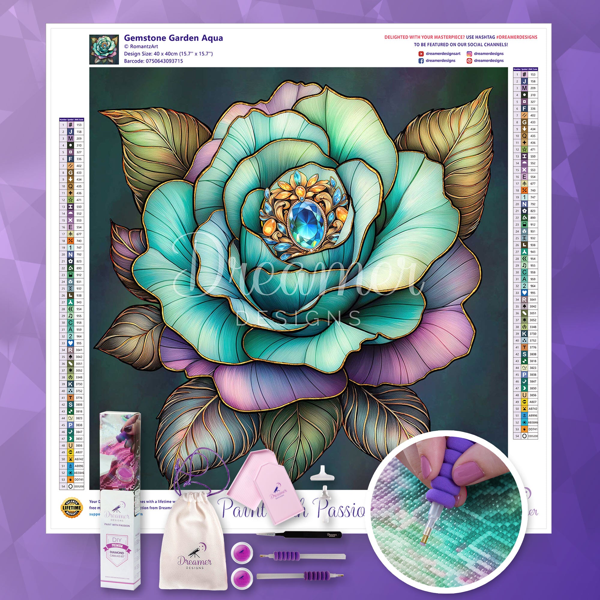 Gemstone Garden Aqua