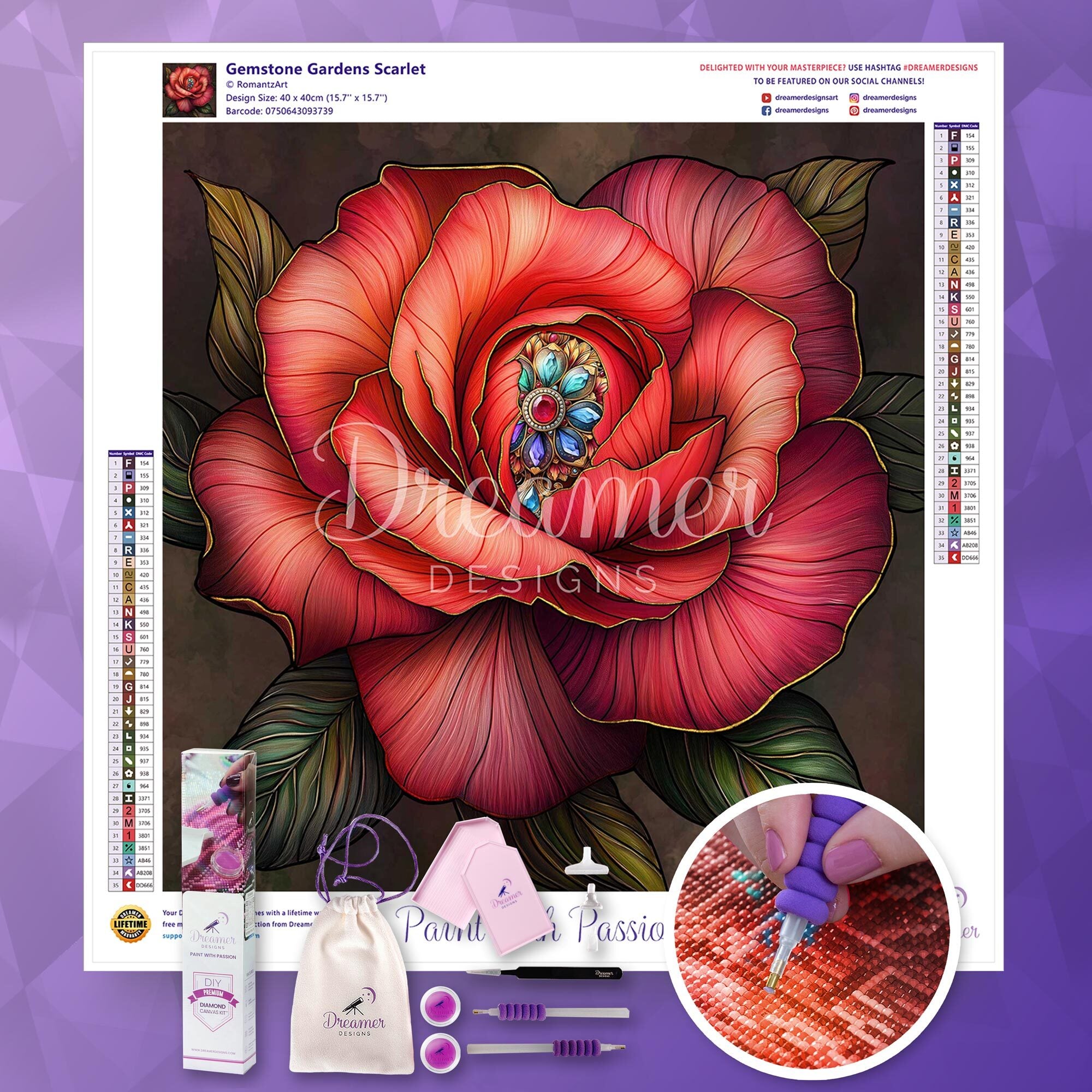 Gemstone Gardens Scarlet