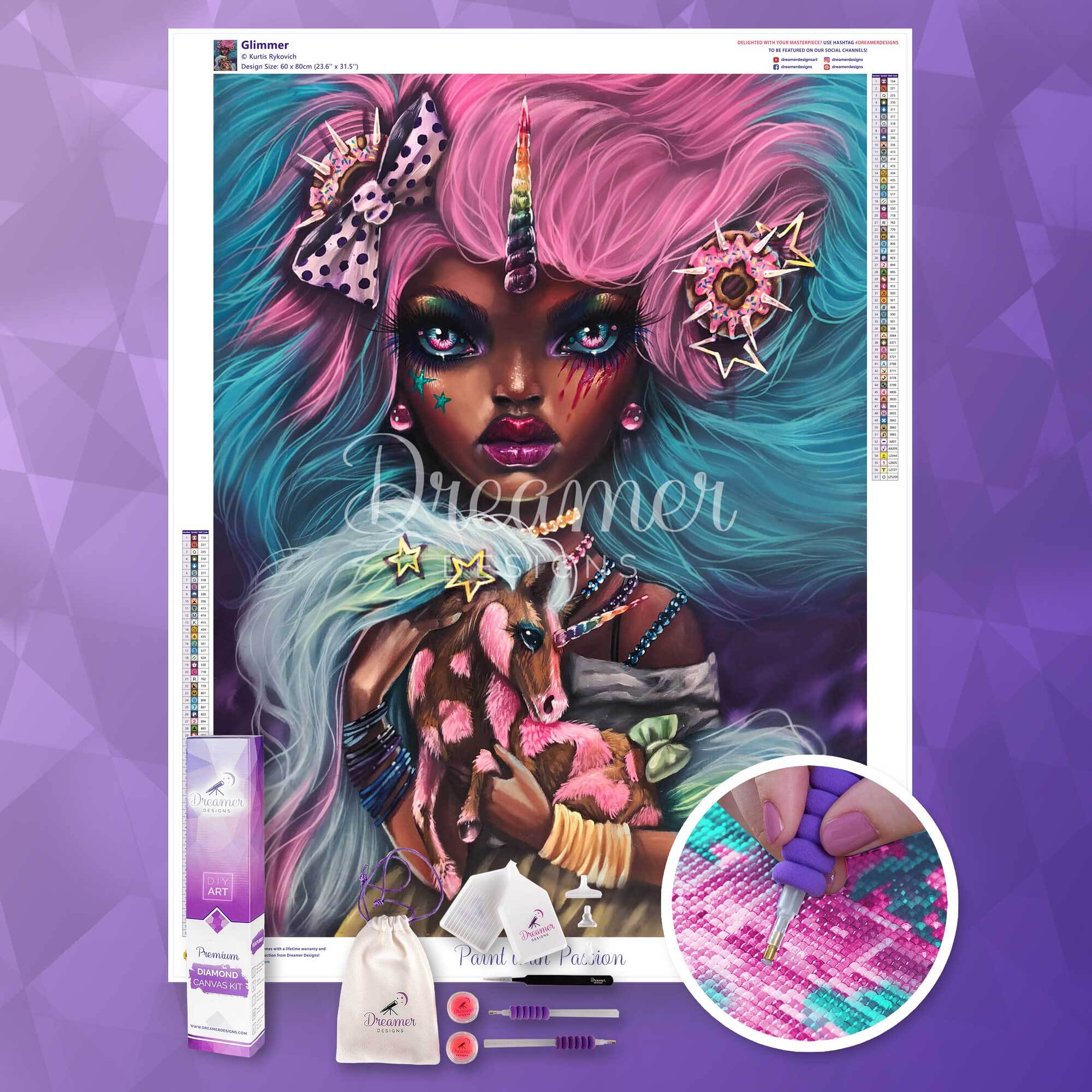 ドリーマーデザインズ キット Amazon | Dreamer Designs - 虹の上 5D ダイヤモンドペインティング