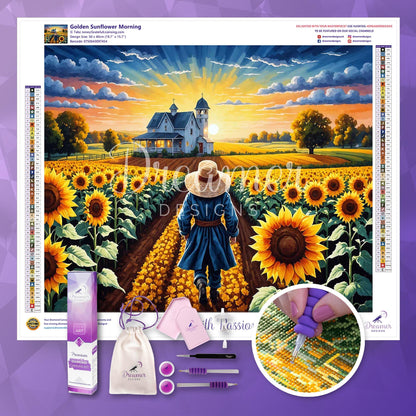 Golden Sunflower Morning
