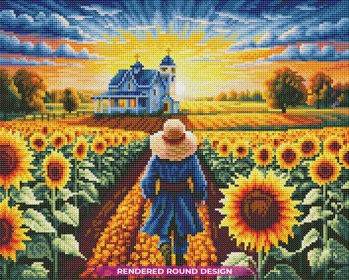 Golden Sunflower Morning