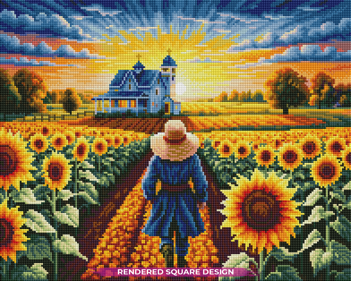Golden Sunflower Morning