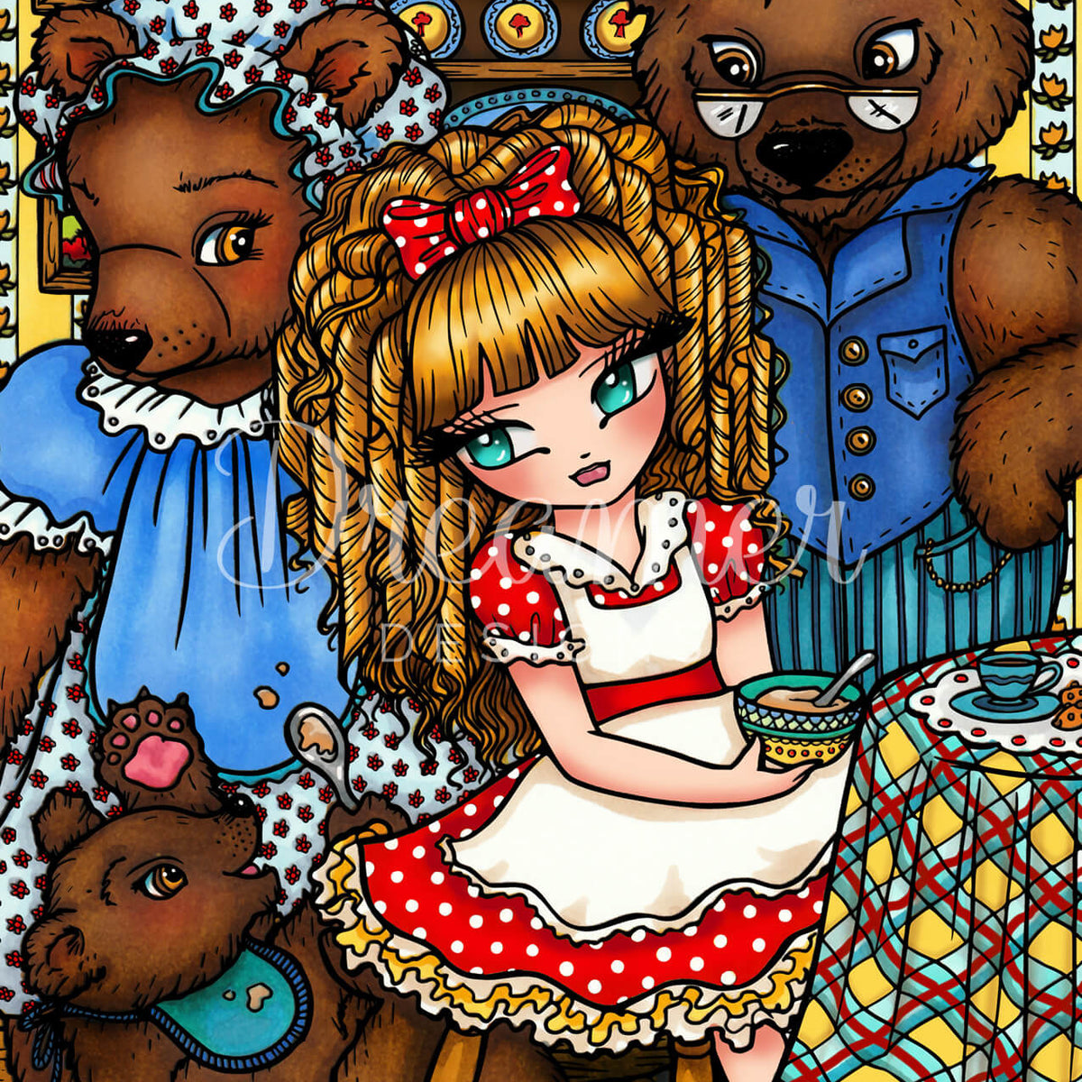 Breakfast with Goldilocks Diamond Paint Kit