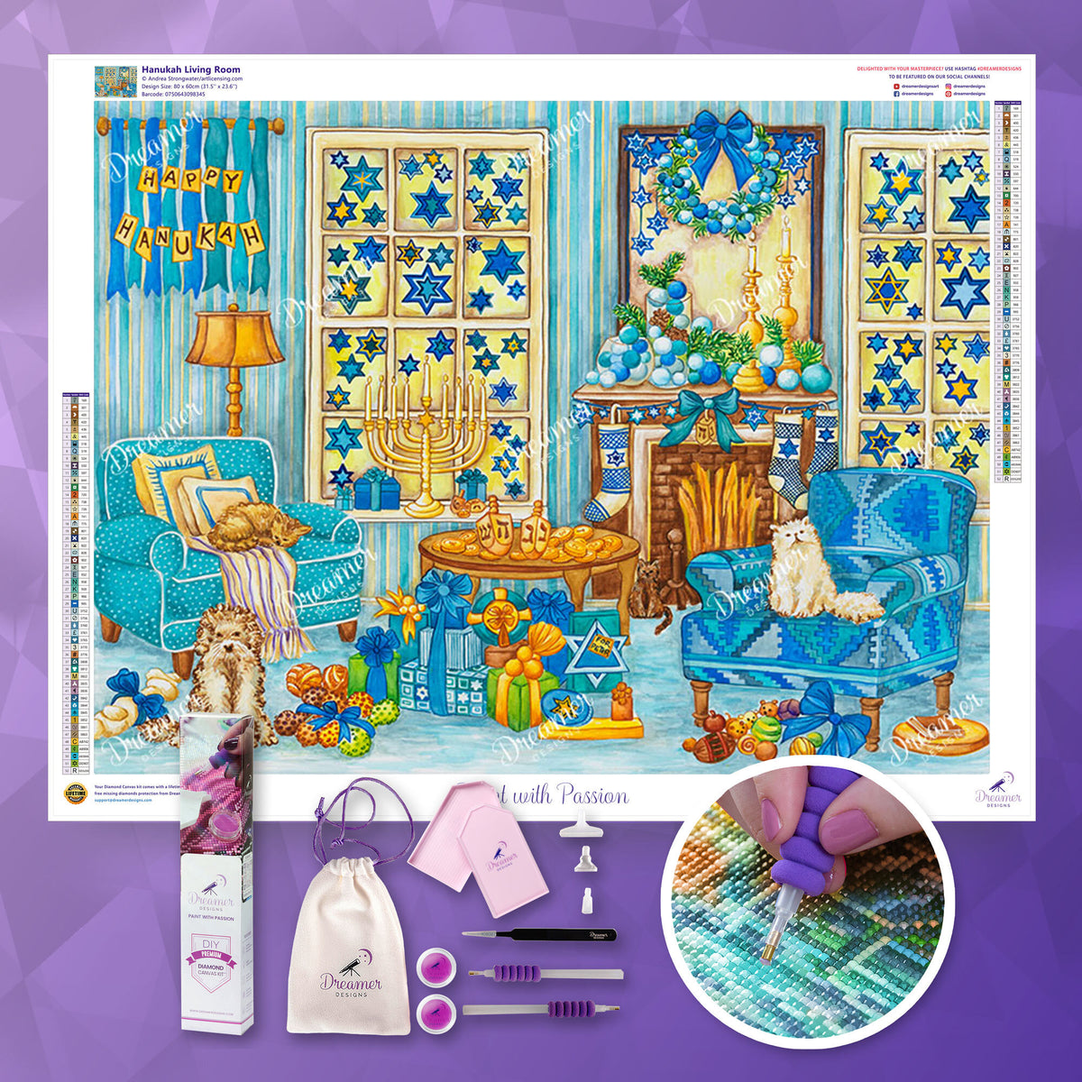 Hanukah Living Room