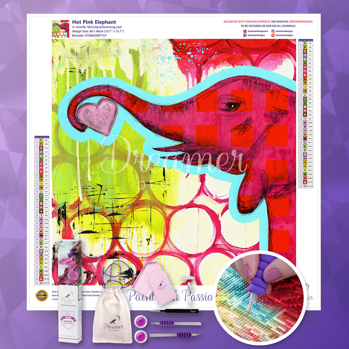 Hot Pink Elephant