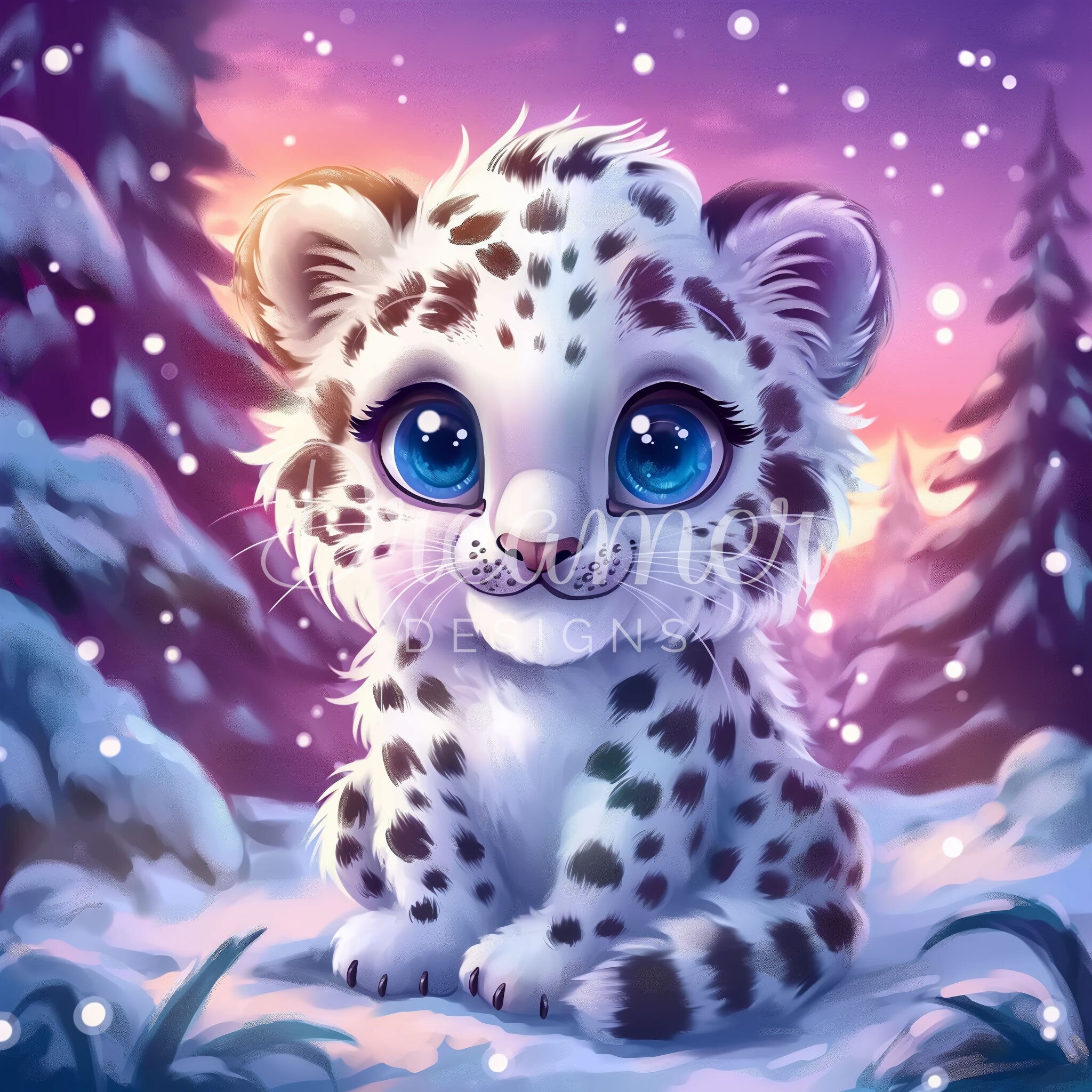 Snow Leopard Serenity