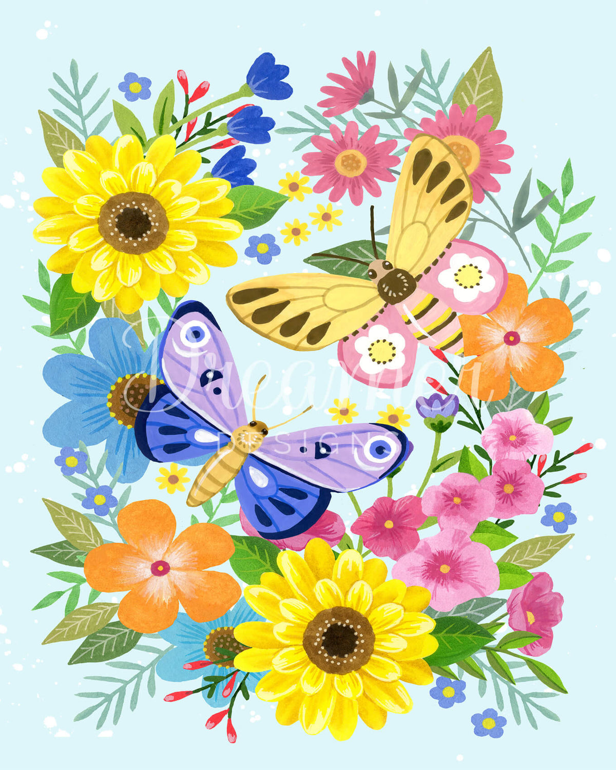 Blooms and Wings