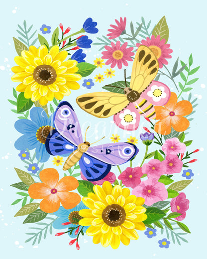 Blooms and Wings