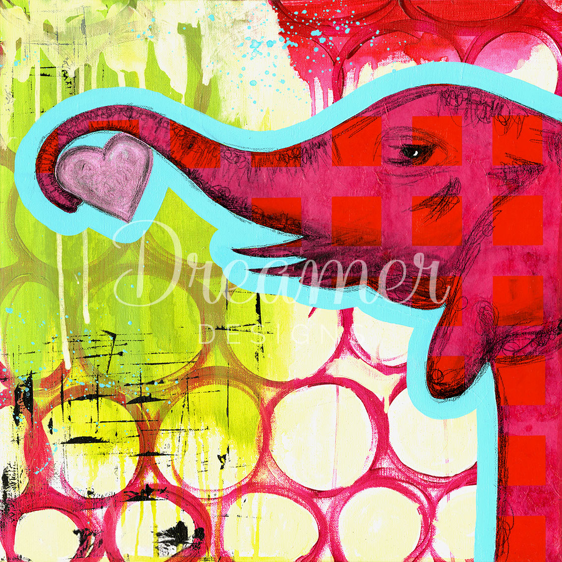 Hot Pink Elephant