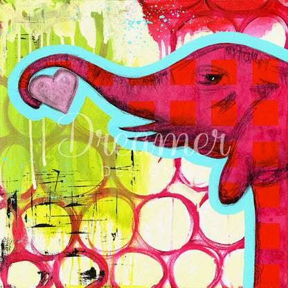 Hot Pink Elephant