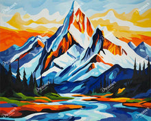 Sunset in the Mountains