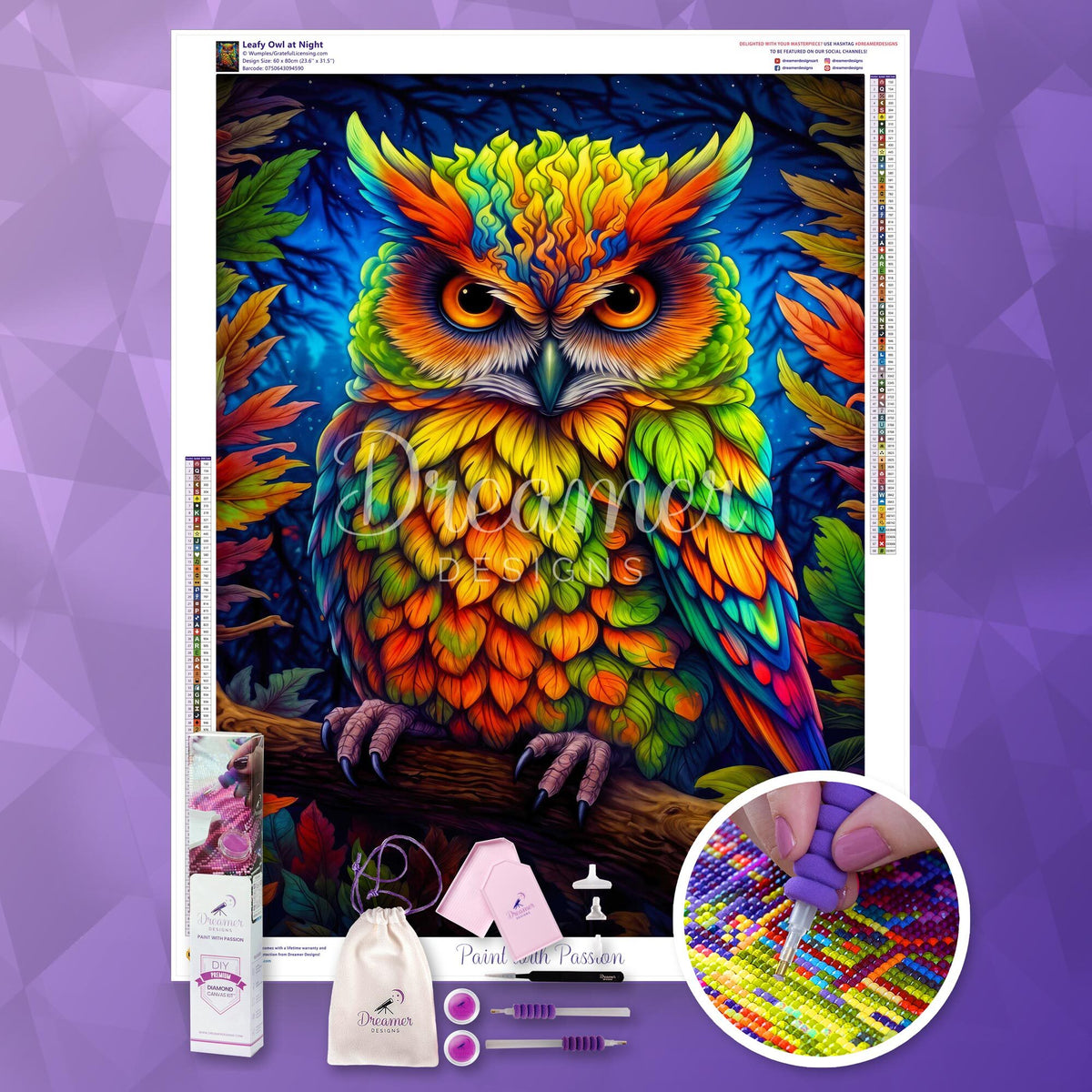 Leafy Owl at Night