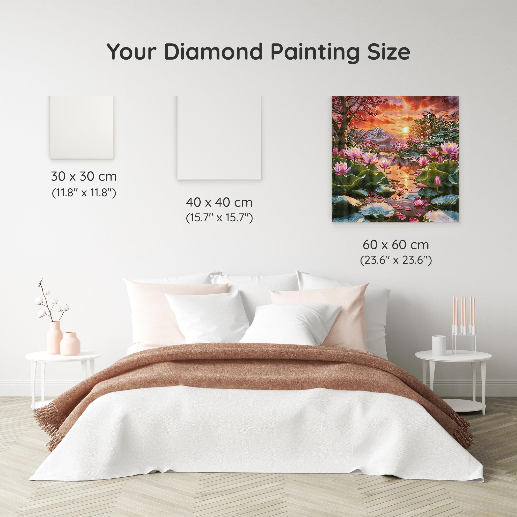 Lotus Sunset Wall Graphic