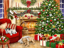 Christmas Sleeping Puppies