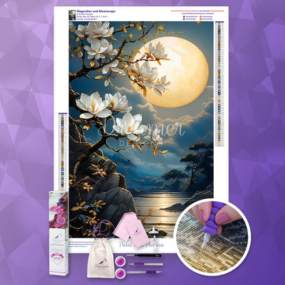 Magnolias and Moonscape