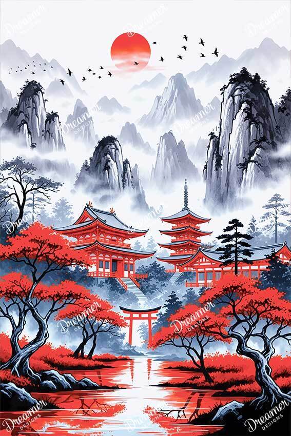 Serene Japanese Temple