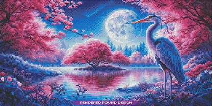 Moonlit Heron