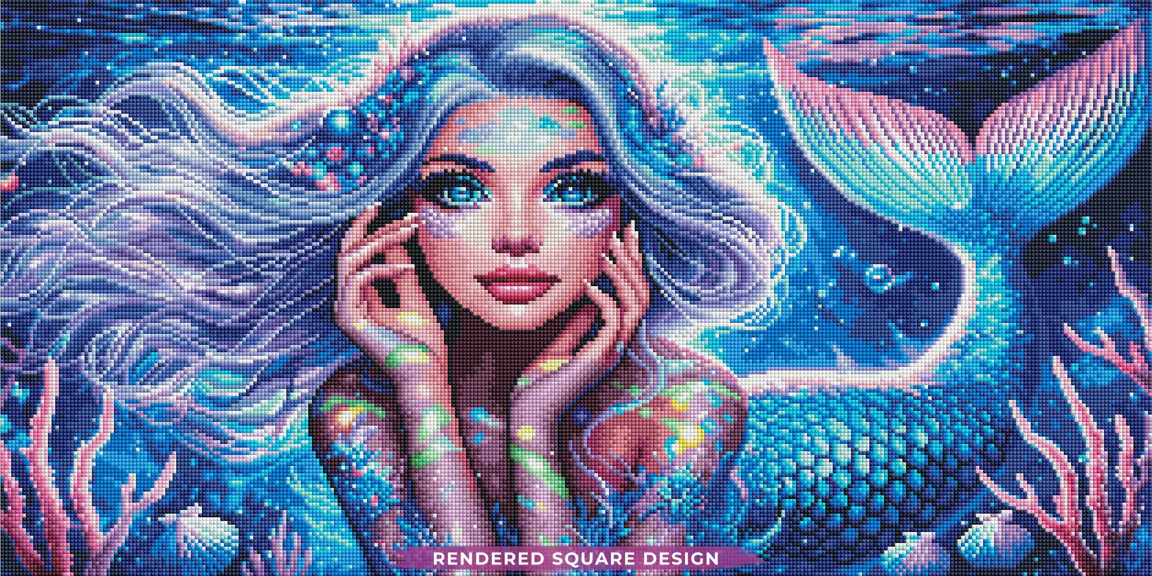 ダイヤモンドアート　ドリーマーデザインズ　Dreamer Designs キット Moonlit Mermaid