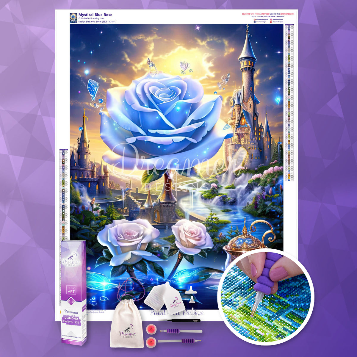 Mystical Blue Rose