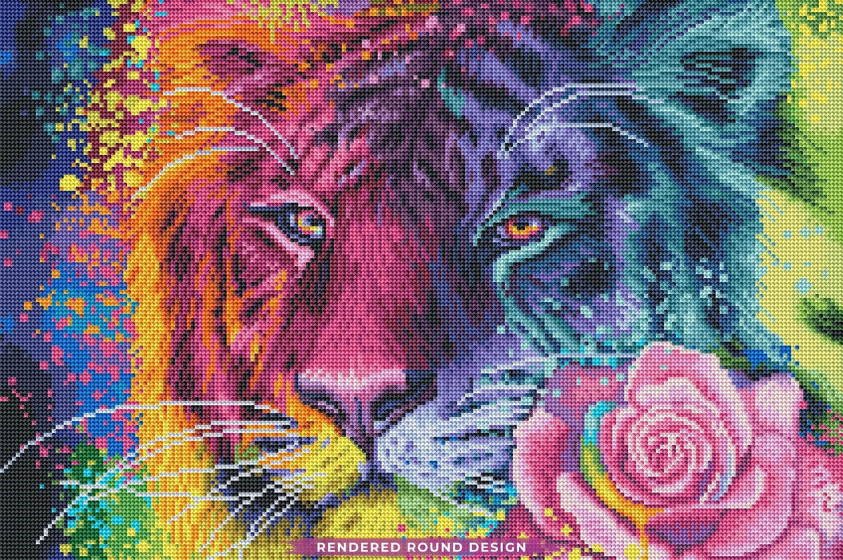 Neon Rainbow Tiger