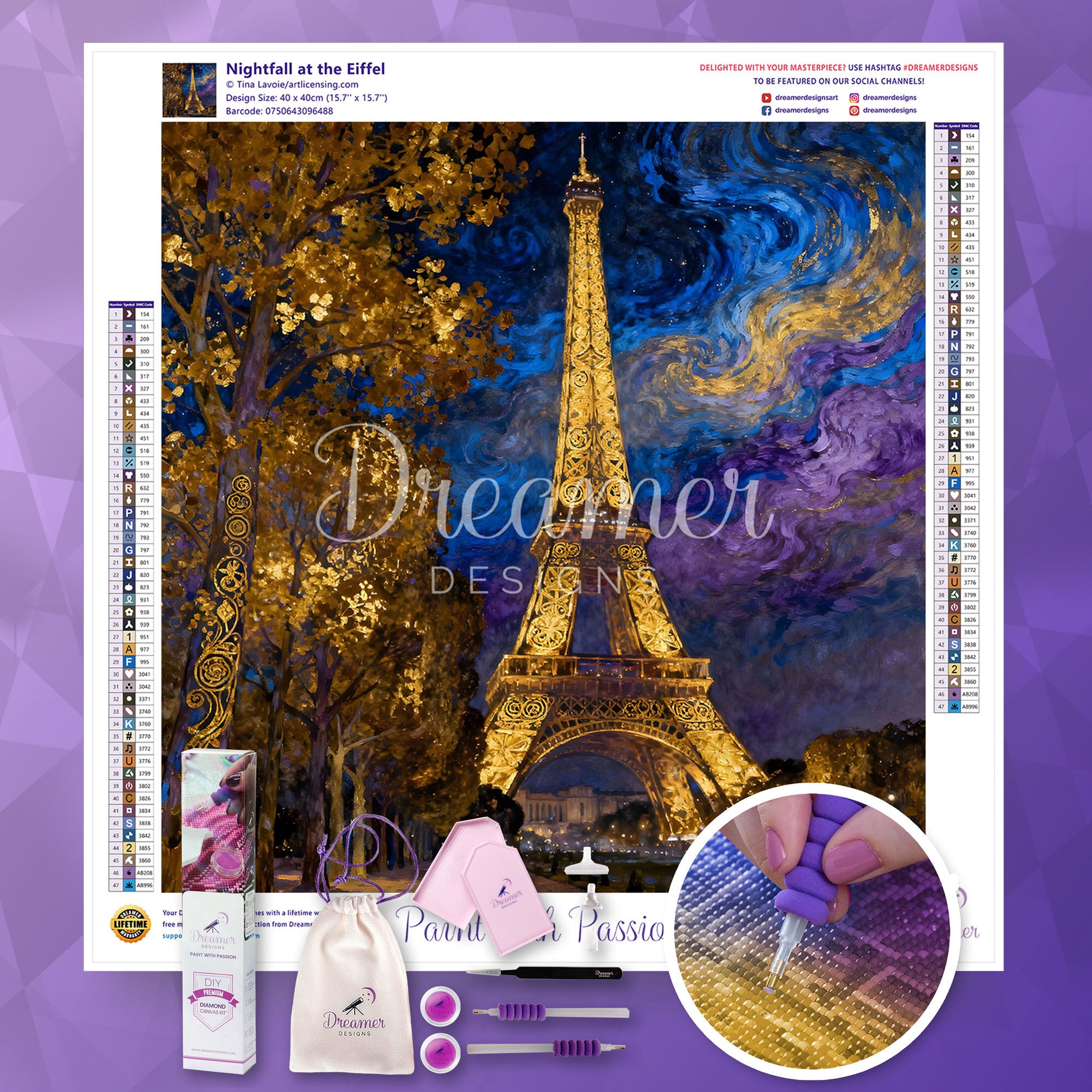 Nightfall at the Eiffel