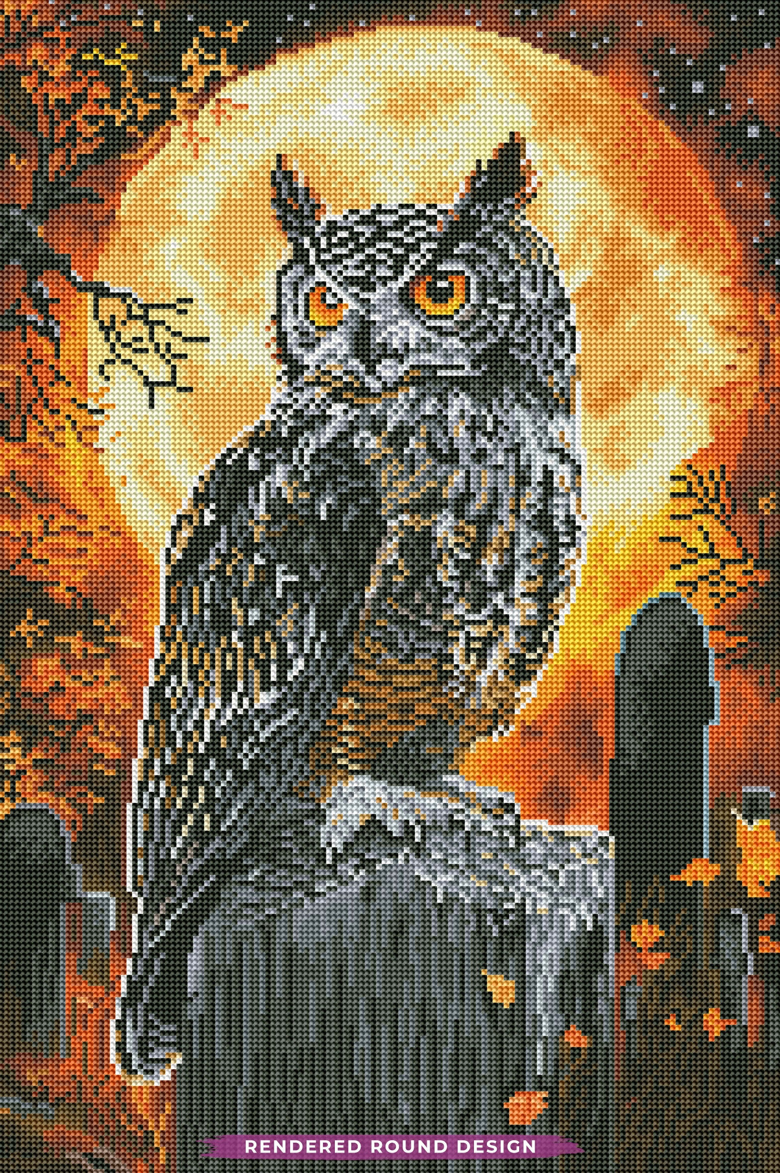 Owl On The Tombstone