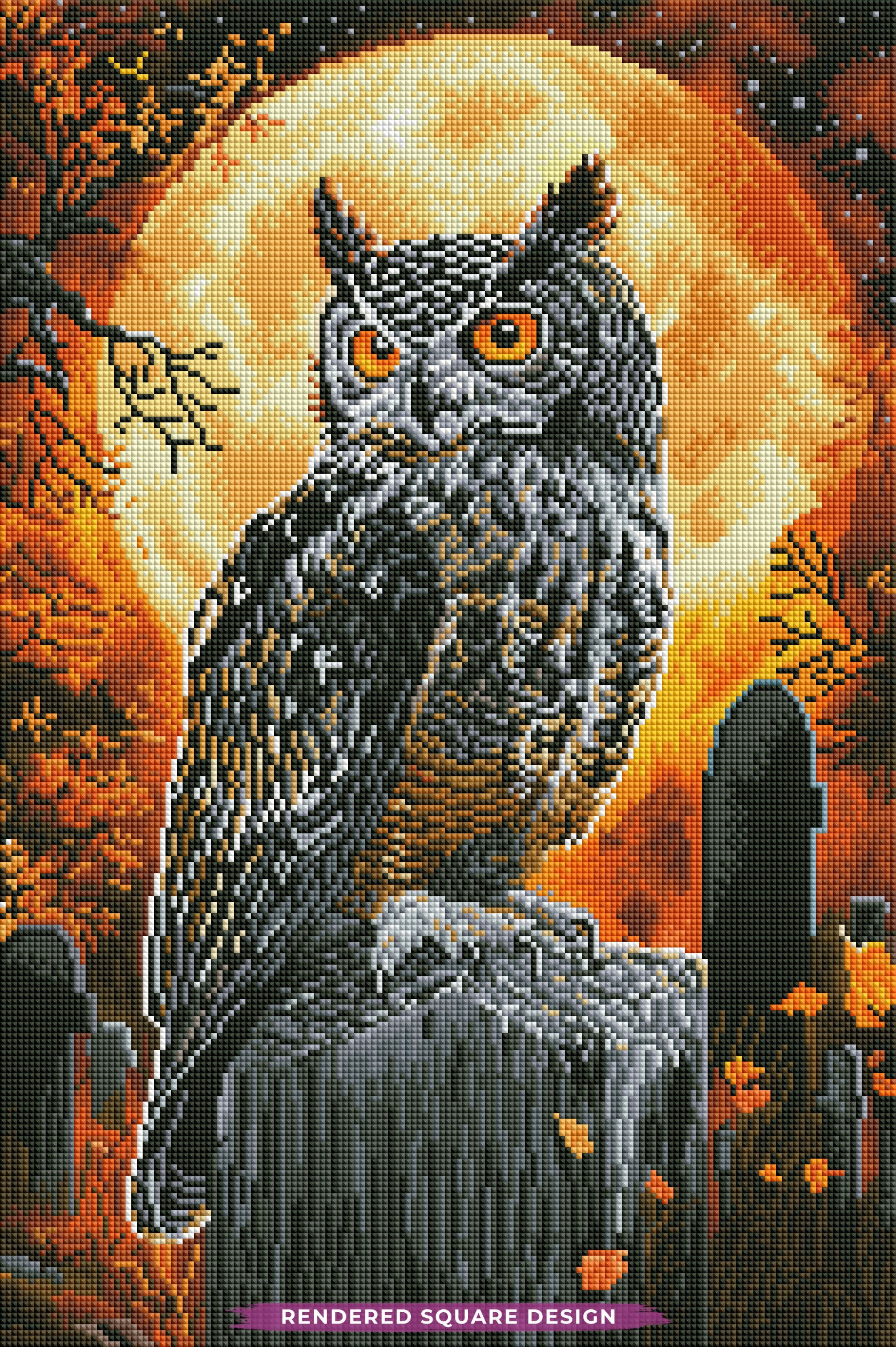 Owl On The Tombstone