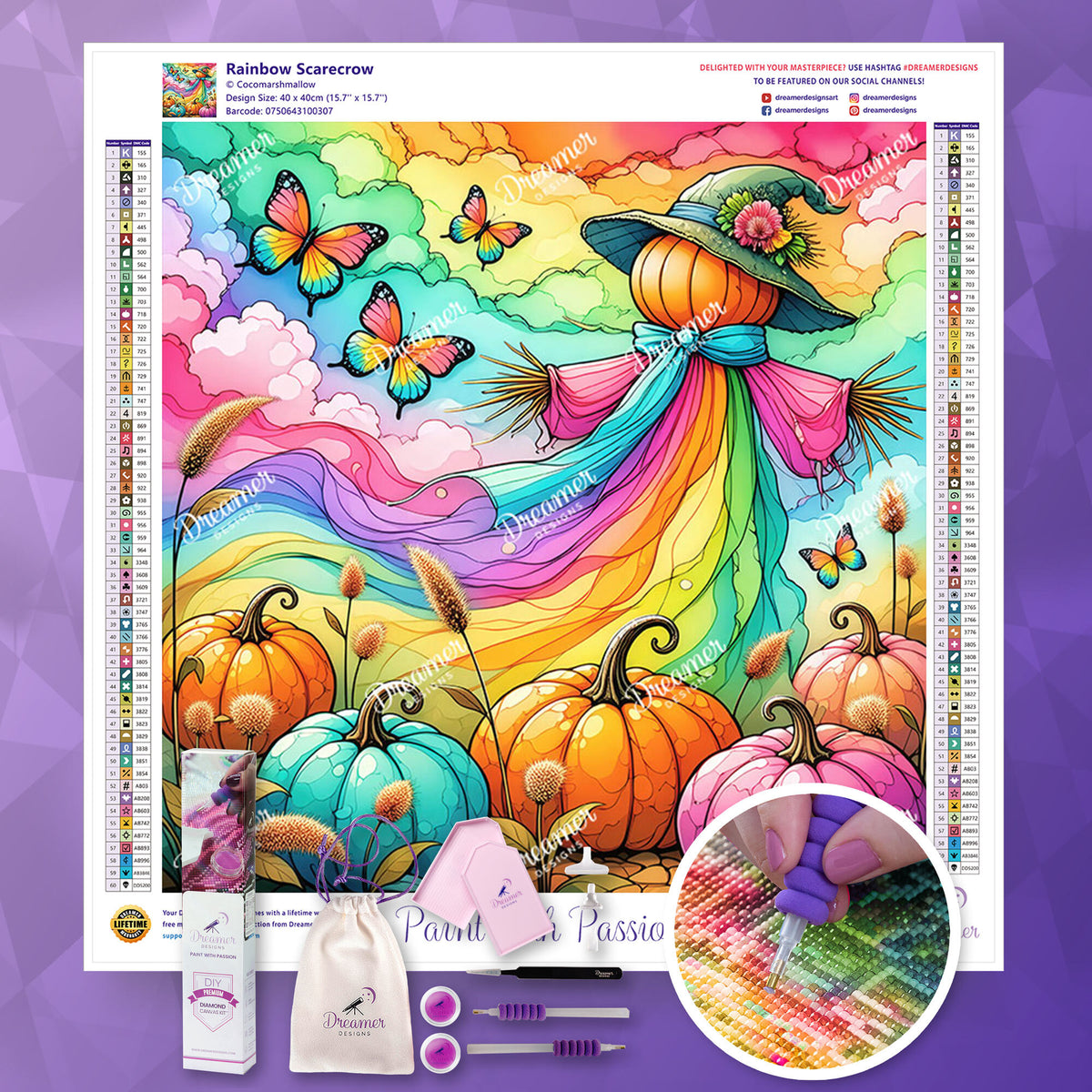 Rainbow Scarecrow