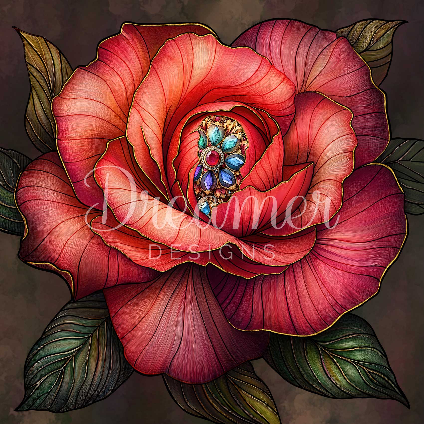 Gemstone Gardens Scarlet