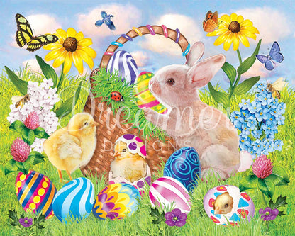Easter Bunny and Chicks