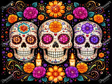 Day Of The Dead In Flowers