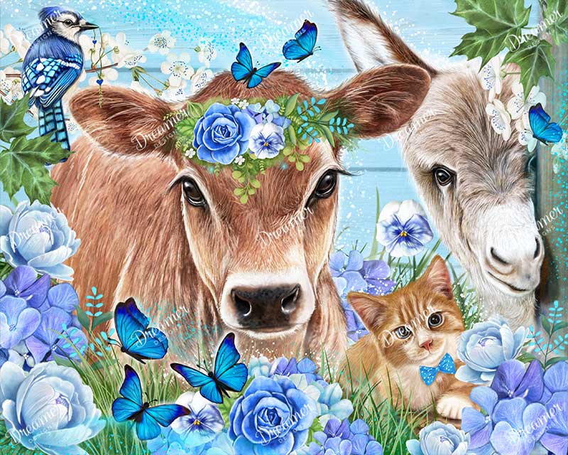 Blue Blossom Buddies