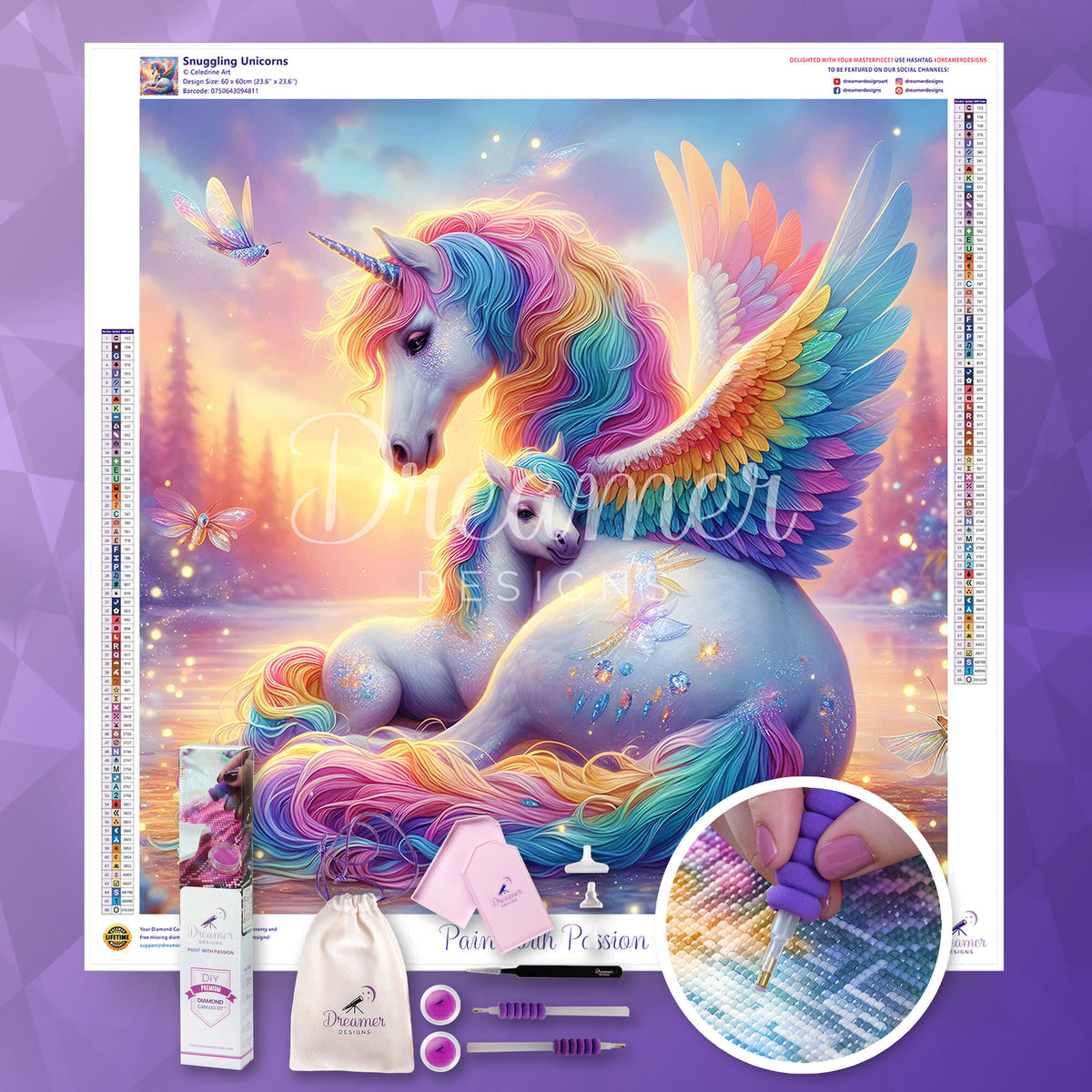 Snuggling Unicorns