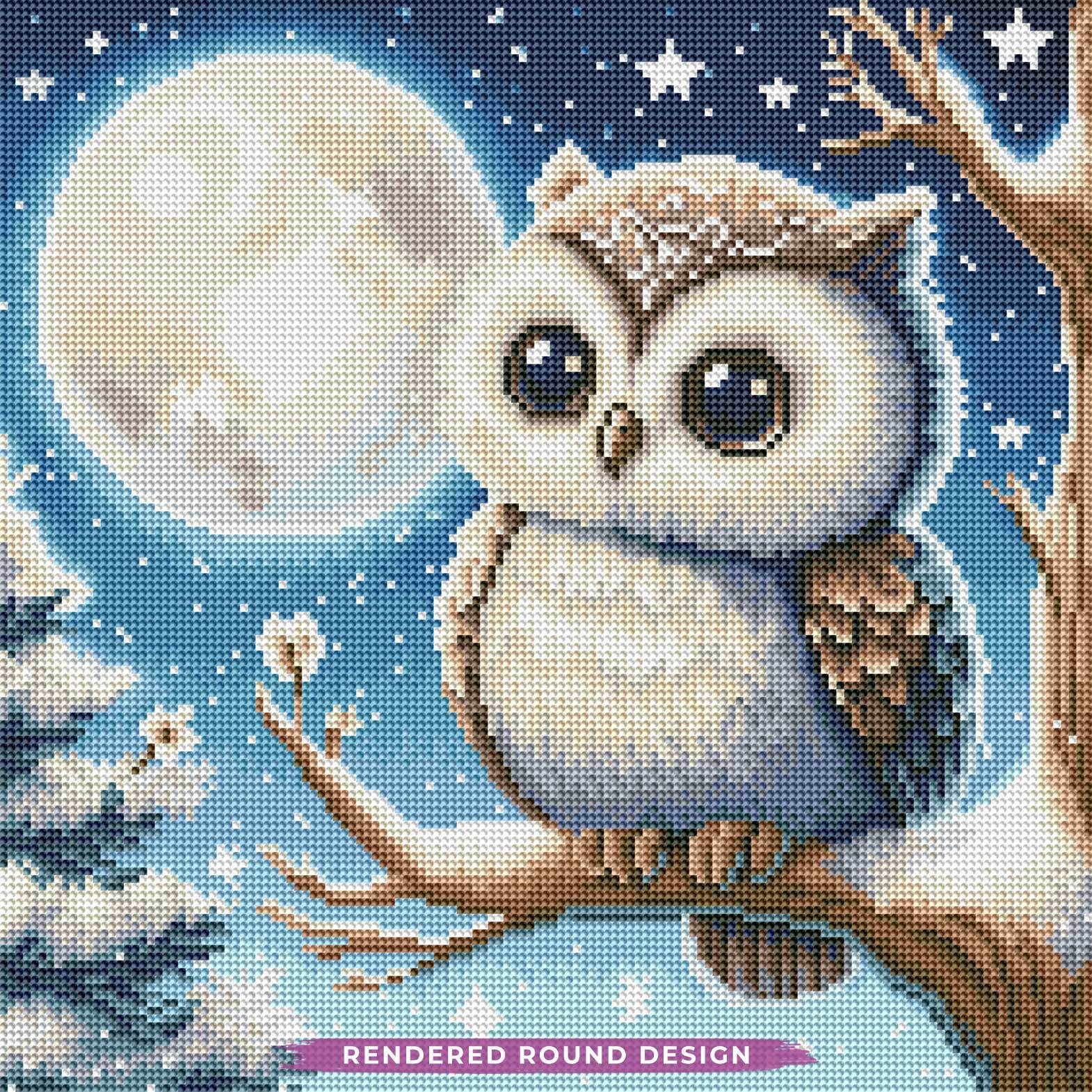 Starlit Snow Owl