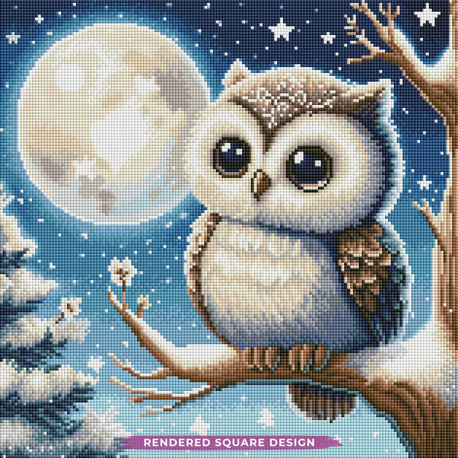 Starlit Snow Owl