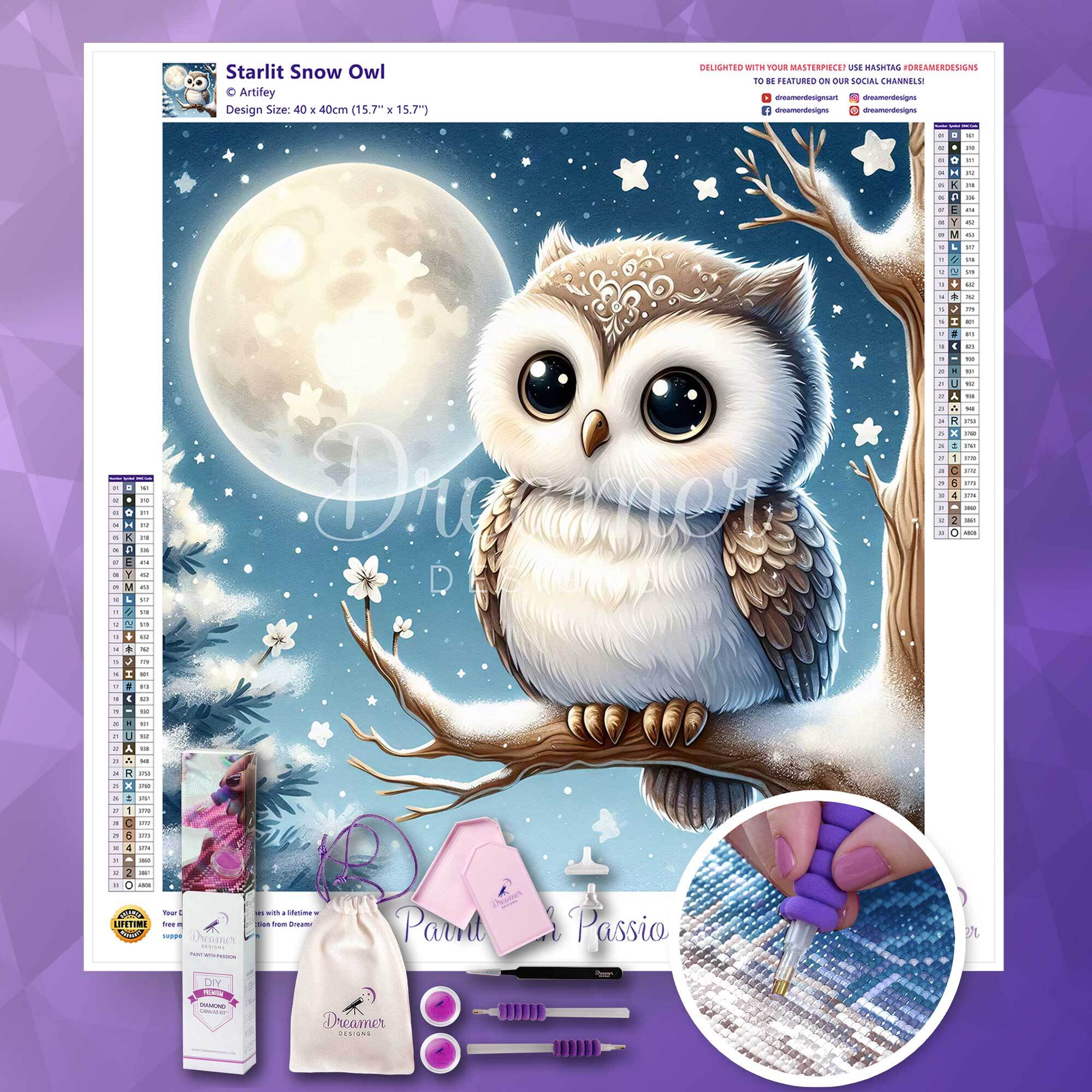 Starlit Snow Owl