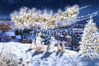 Dogs Watching Santa