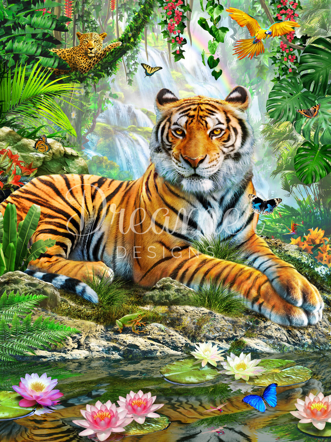 Tiger on a Rock – Dreamer Designs