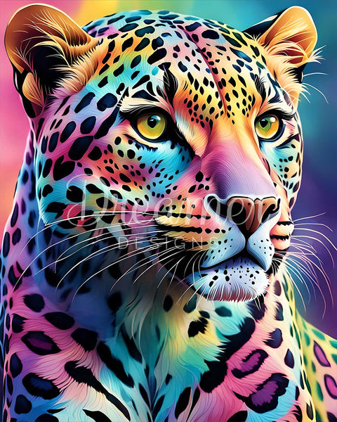 ダイヤモンドアート ドリーマーデザインズGlamourGirlCalicoCat Glamour Girl Leopard