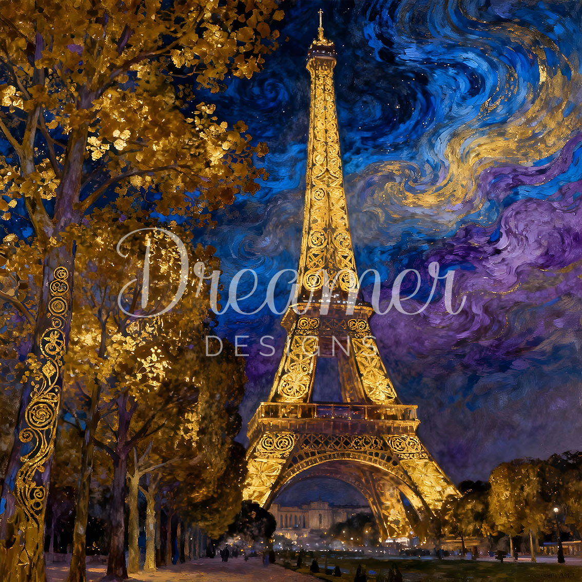 Nightfall at the Eiffel