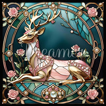 Stained Glass Deer