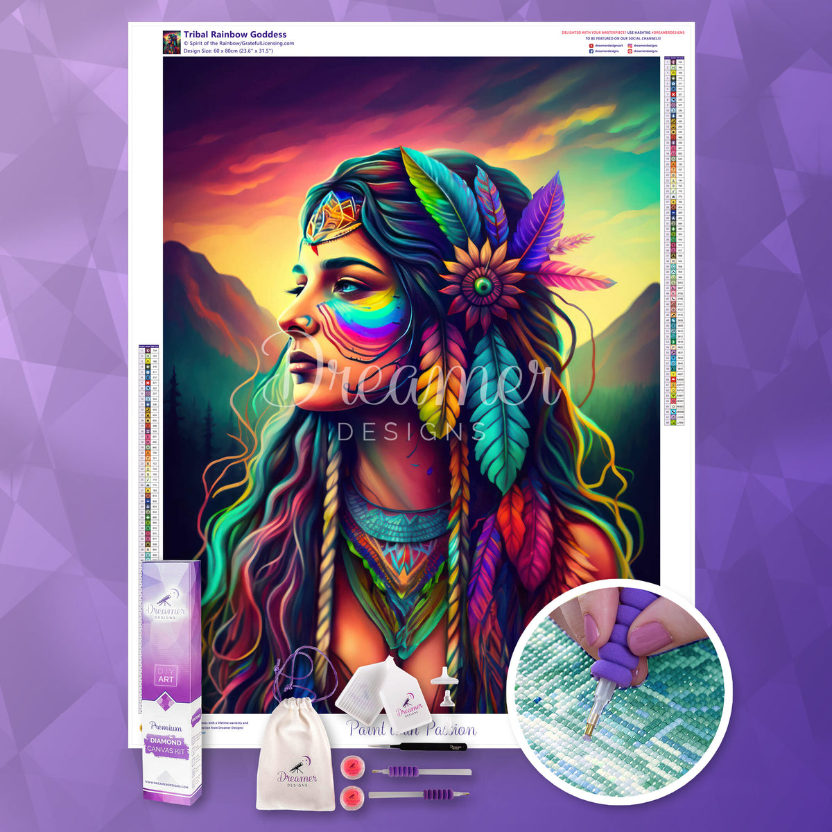 Tribal Rainbow Goddess