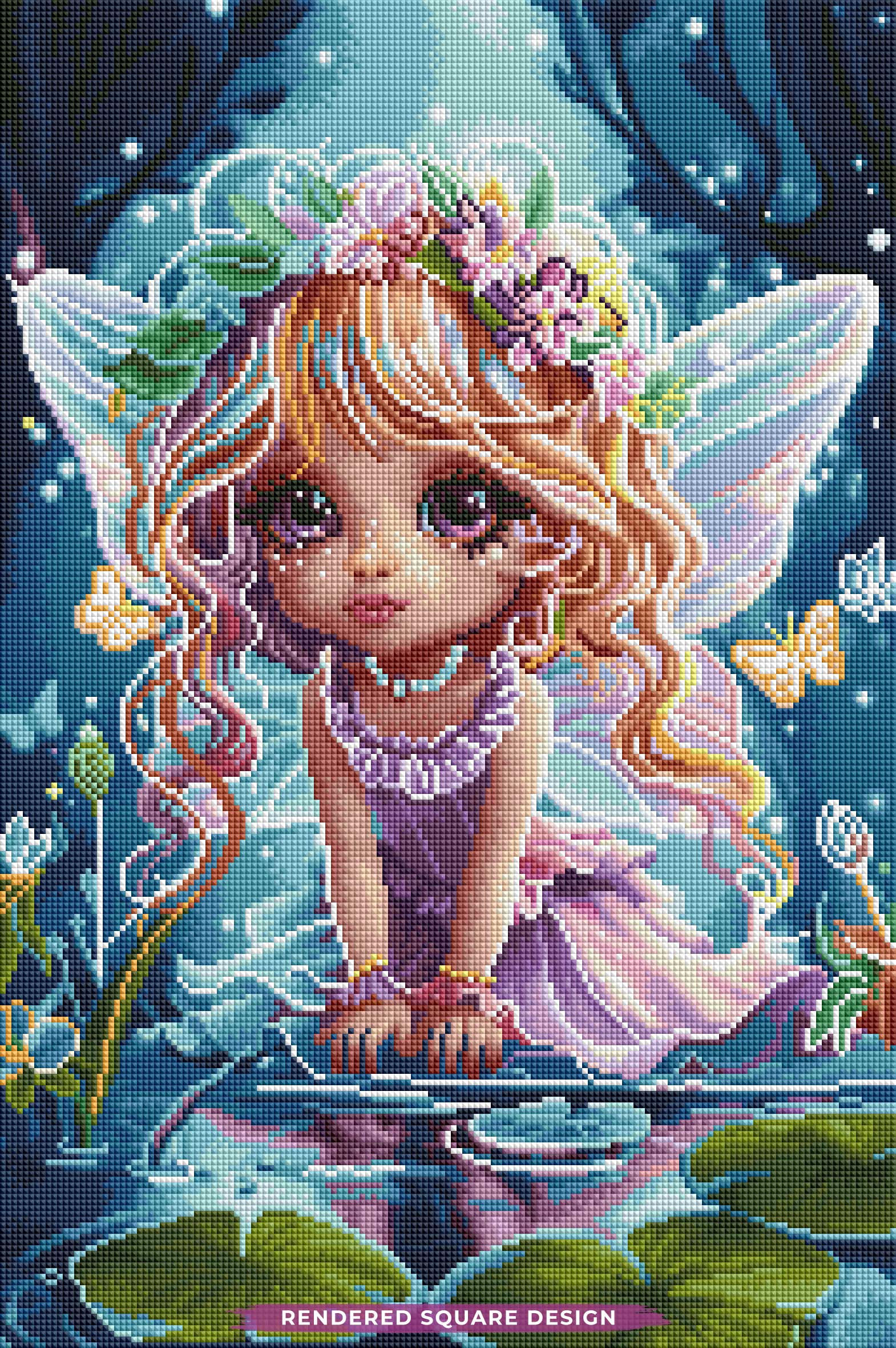 LORIOSKE 4 Pezzi Diamond Painting Kit Farfalla 5D 30x40cm - Completo Di Tutto