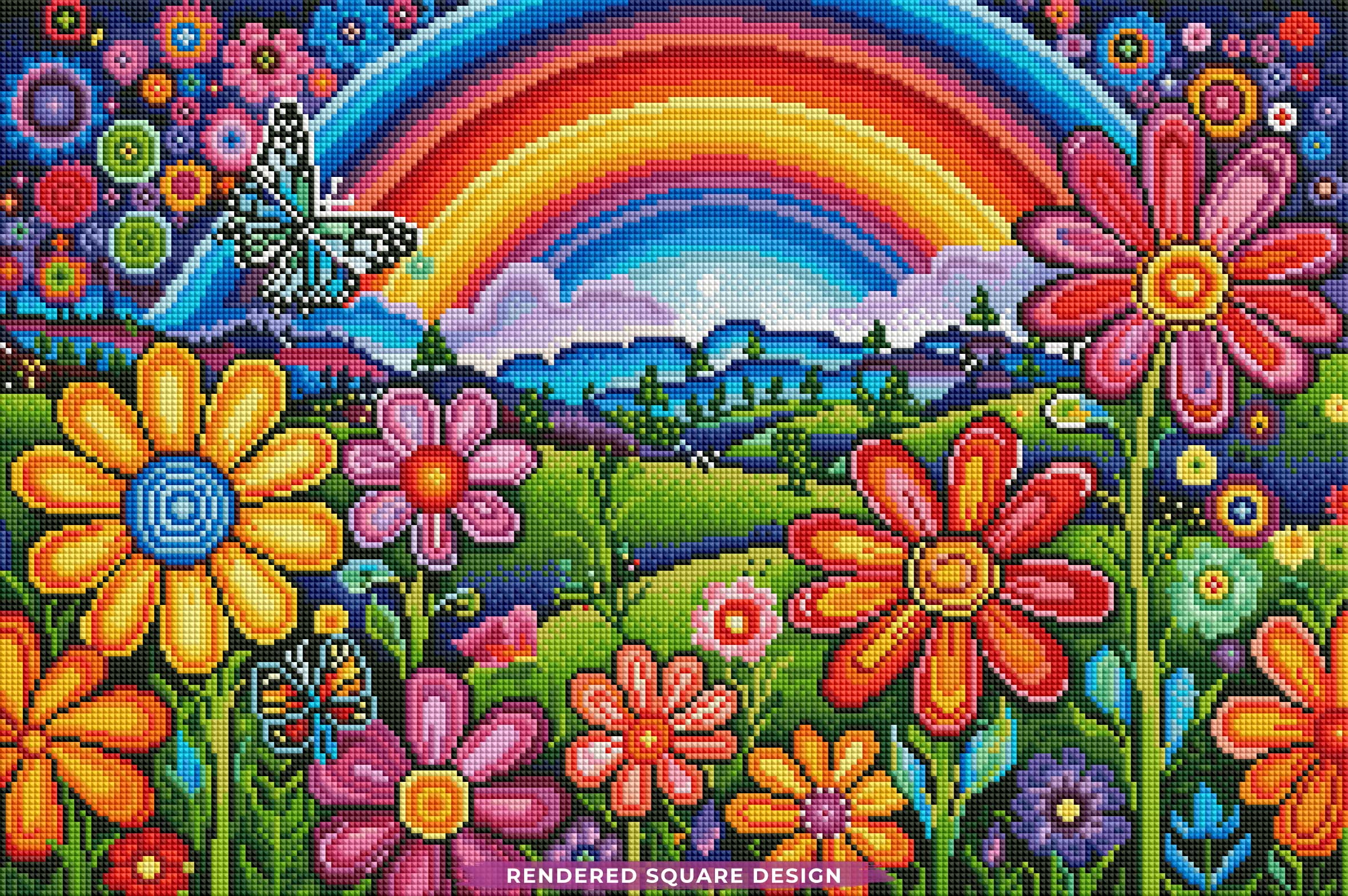 Wild Rainbow Flowers