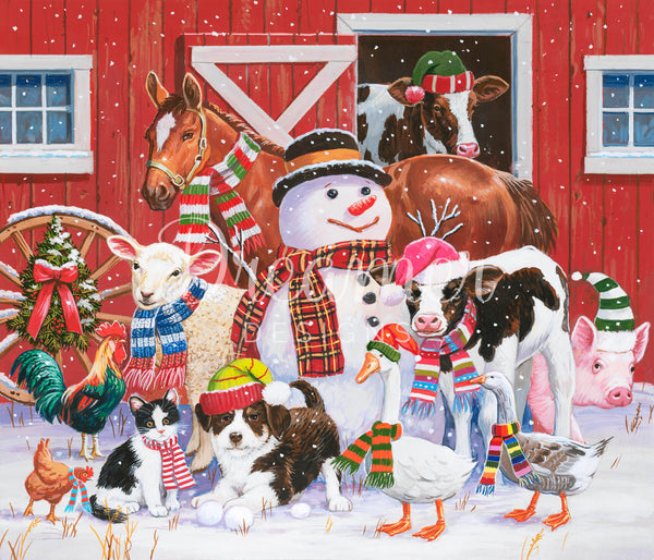 その他 Dreamer DESIGNS Festive Barnyard William-Vanderdasson---Festive